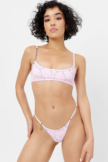 Dallas Floral Chain Bikini Top Fairytale