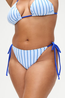 Divine skimpy bikini bottom seaside stripe