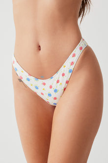 Dove Floral Classic Bikini Bottom Water Blossom