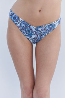 Enzo Shine Cheeky Bikini Bottom Paradiso Paisley