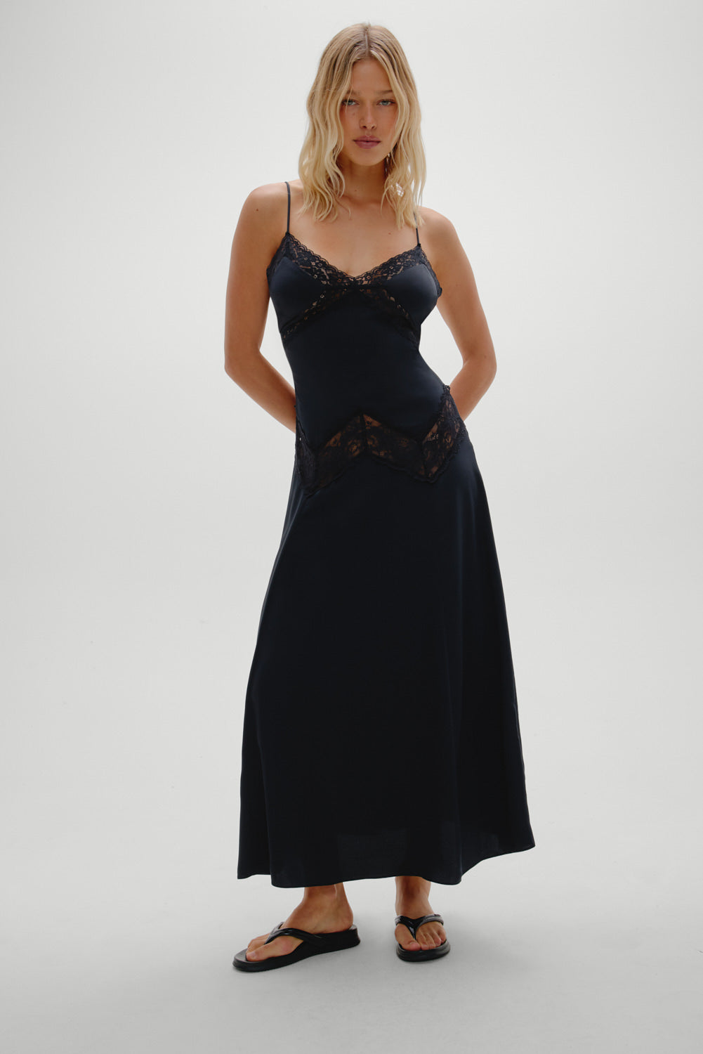 Frankies Bikinis | Ethereal Satin Lace Maxi Dress | Meet Me At Dusk Frankies Bikinis | Ethereal Satin Lace Maxi Dress | Meet Me At Dusk
