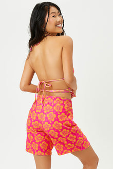 Fifi Hibiscus Honey Terry Shorts