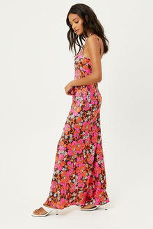 Isabel Tropics Satin Floral Dress