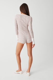 James waffle long sleeve romper baby blanket