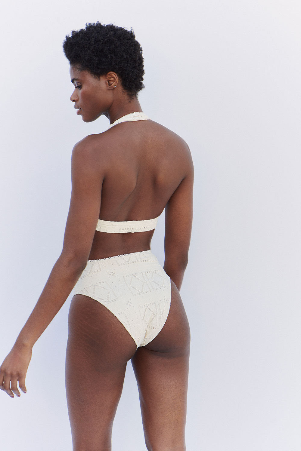 Jenna High Waist Bikini Bottom Angel Dust