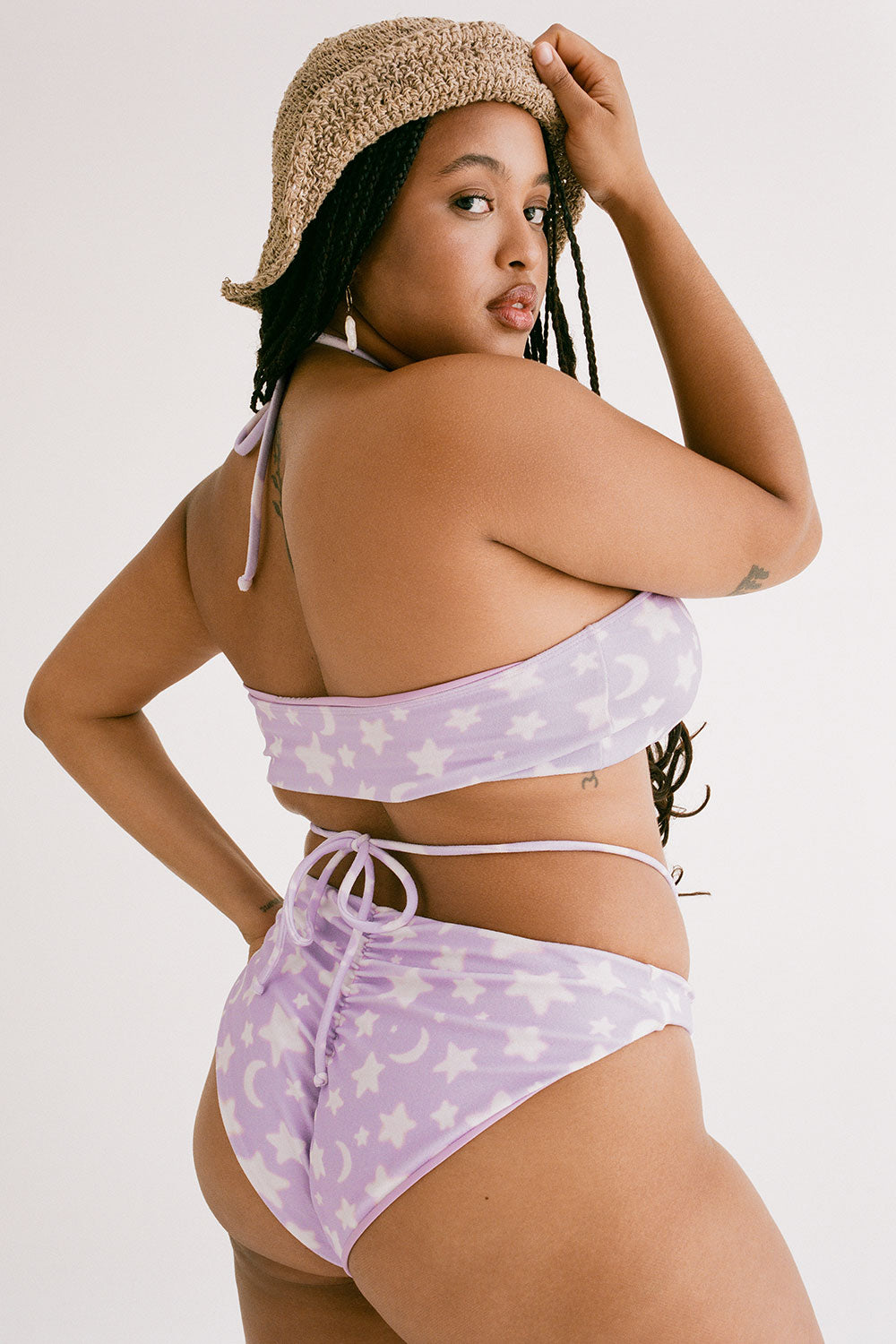 Jupiter Terry Bandeau Bikini Top Luna