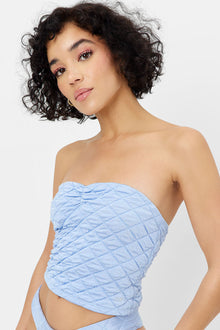 Lani Strapless Bikini Top Baby Blue