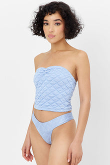 Lani Strapless Bikini Top Baby Blue