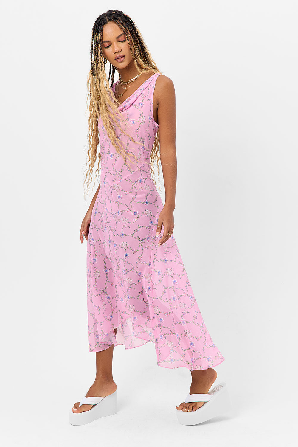 Molly Floral Chiffon Dress Fairytale