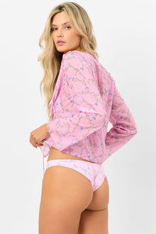 Molly Lace Up Long Sleeve Shirt Fairytale