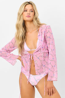 Molly Lace Up Long Sleeve Shirt Fairytale