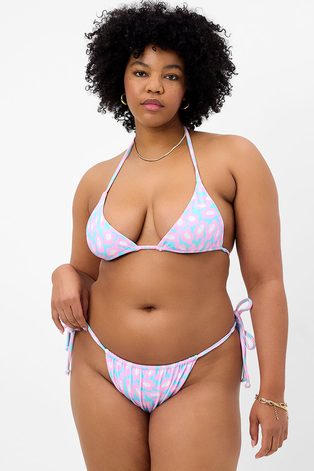 Tia Terry String Bikini Bottom Daisy Dream