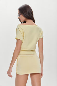 Ash Knit Mini Skort Buttercup