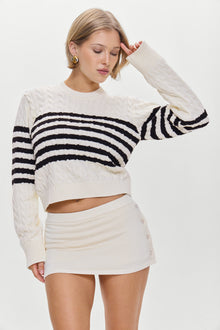 Ash Knit Mini Skort Ivory