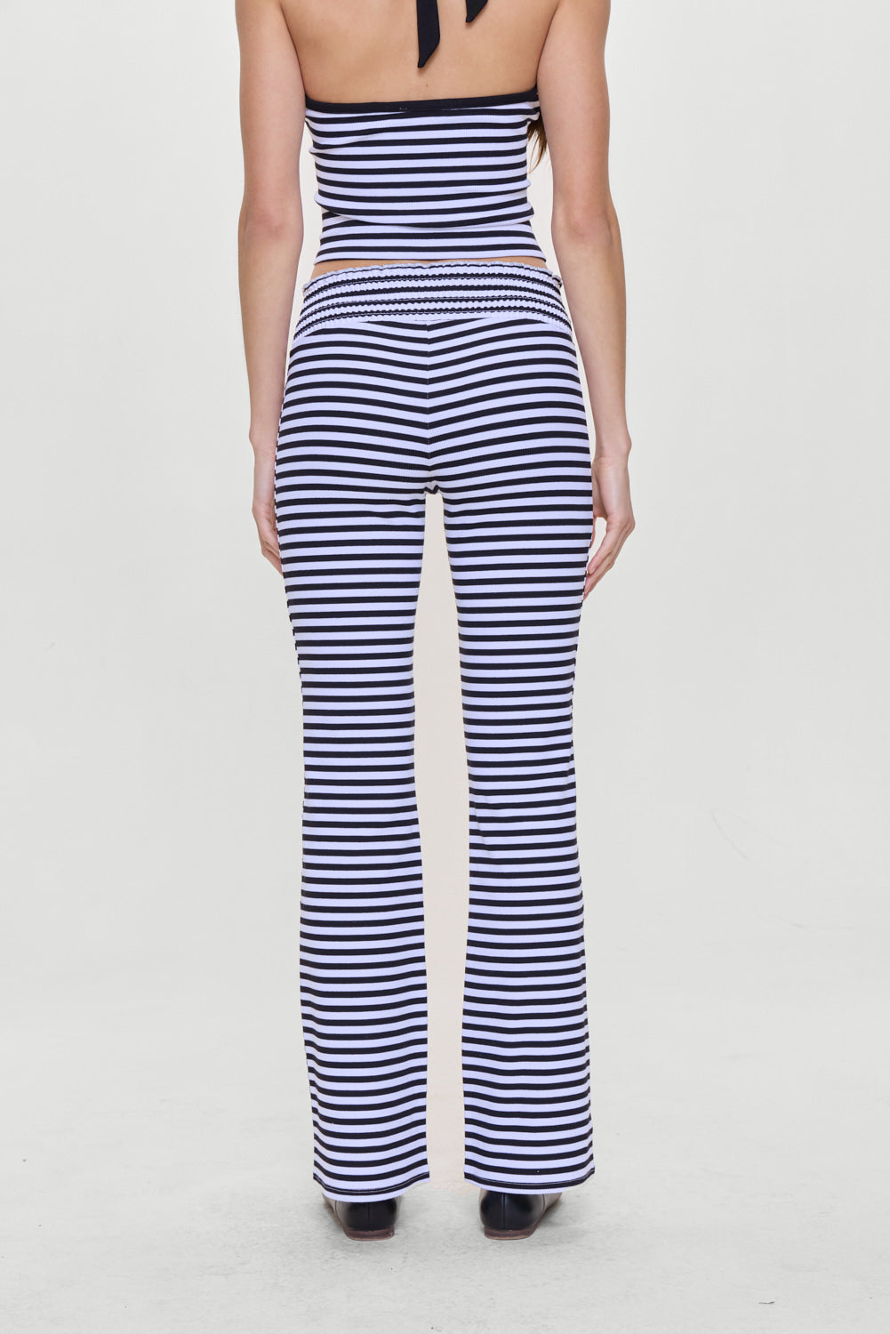 Bambi Striped Flare Pants Silhouette Stripe