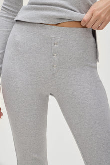 Blair Cotton Pants in Heather Grey