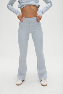 Blair Cotton Pants in Heather Grey