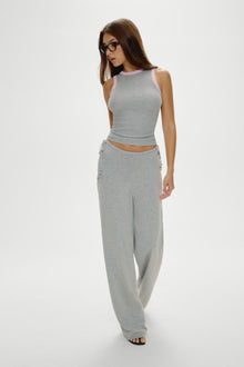 Breeze Low Rise Knit Pants - Mochi