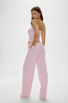 Breeze Low Rise Knit Pants - Strawberries & Cream