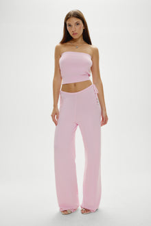 Breeze Low Rise Knit Pants - Strawberries & Cream