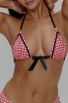 Coastal Micro Triangle Bikini Top Cherry Picnic