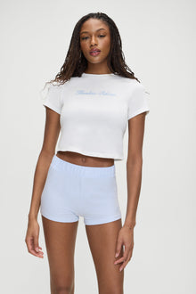 Collins Cropped T Shirt White