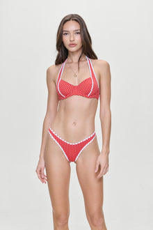 Dove Bikini Bottom Red Polka Dot