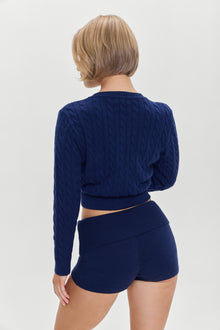 Dudley Cable Knit Cardigan Starlight