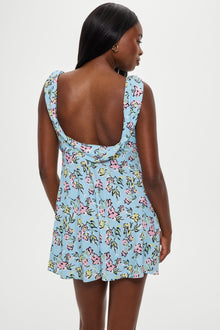 Frankies Bikinis | Emilia Satin Floral Mini Dress