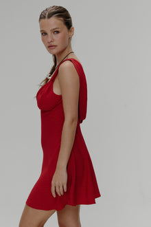 Emilia Polka Dot Mini Dress Spice Dot