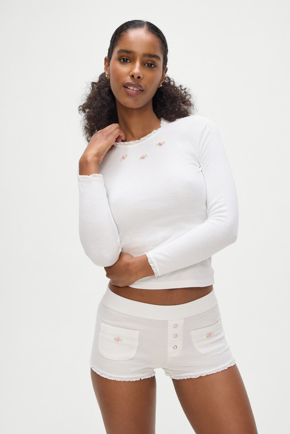 Eve Booty Shorts | White