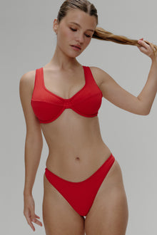 Full Moon Micro Bikini Bottom - Cherry