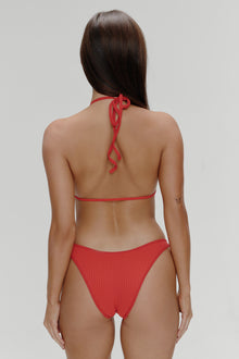 Harper Cheeky Bikini Bottom - Cherry