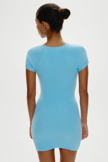 Haze Knit Mini Dress - Blue Vanilla
