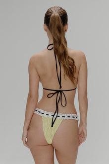 Lacey Micro Bikini Bottom Lemon Dot