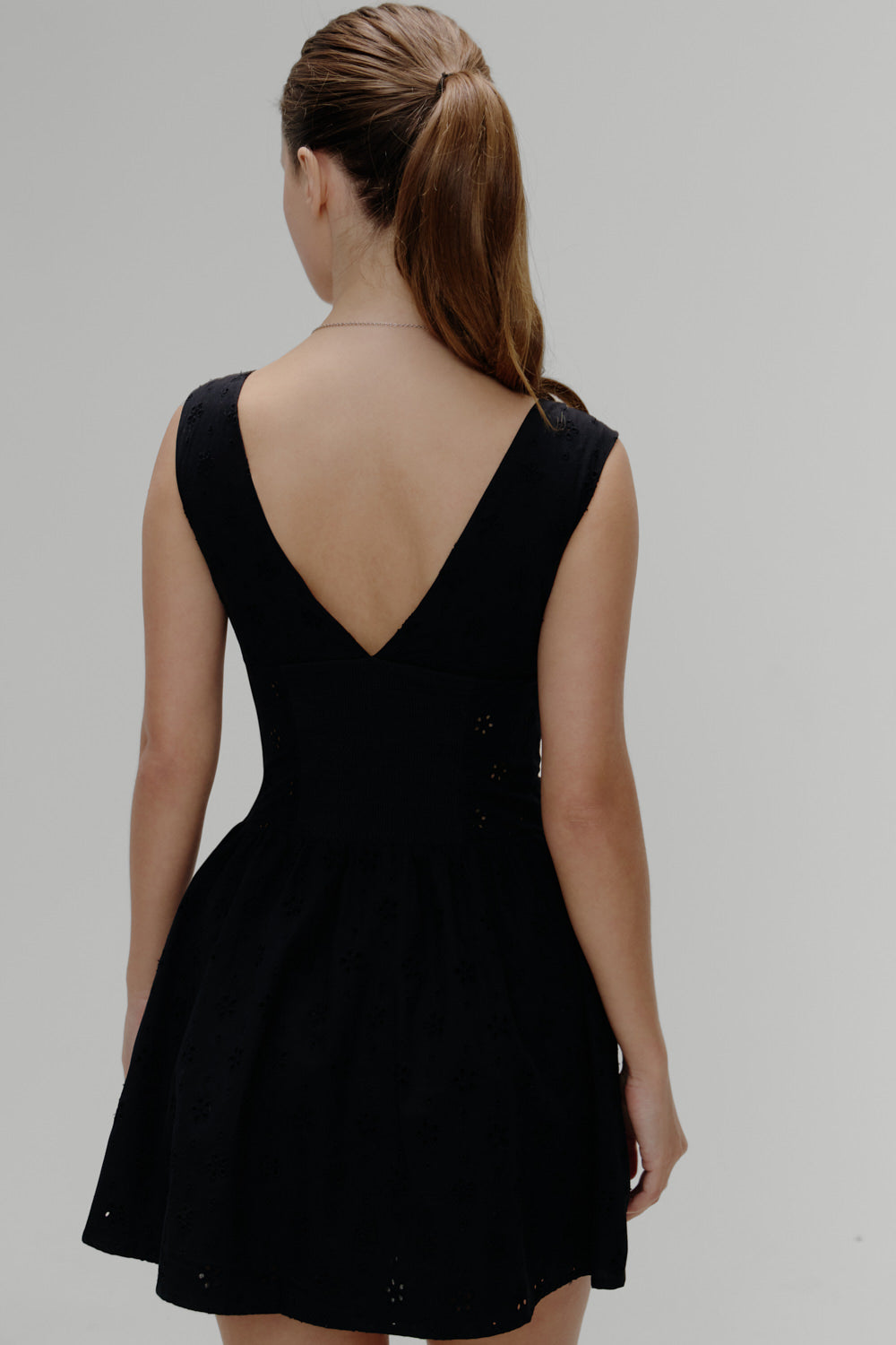 Marley Cotton Eyelet Mini Dress Eclipse