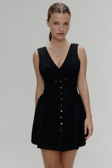 Marley Cotton Eyelet Mini Dress Eclipse