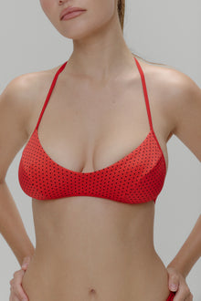 Micah Halter Bikini Top Spice Dot