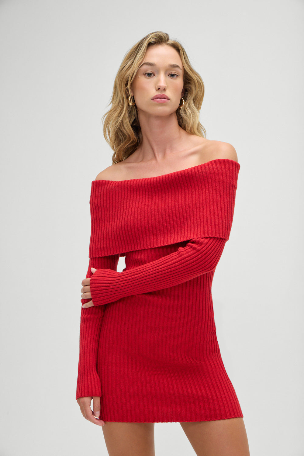 knee length dresses for ladies Frankies Bikinis | Midnight Knit Dress
