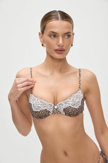 Morning Underwire Bikini Top Baby Leopard