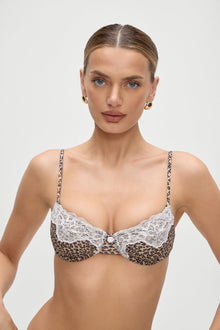 Morning Underwire Bikini Top Baby Leopard