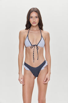 Paradise Halter Bikini Top Classic Polka Dot