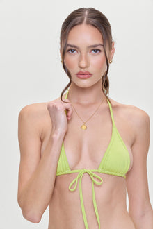 Paradise Halter Bikini Top Lily Pad