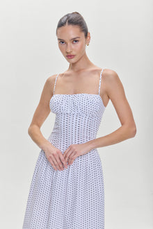 Reign Polka Dot Maxi Dress White Polka Dot