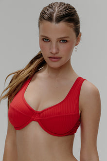 Romeo Underwire Bikini Top - Cherry