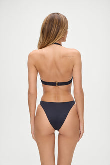Skyler Halter Bikini Top Black