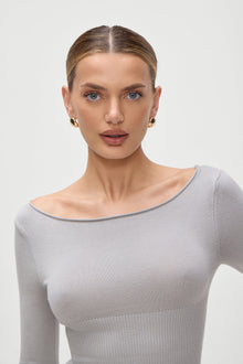 Theo Knit Sweater Ash