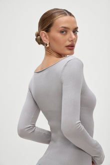 Theo Knit Sweater Ash