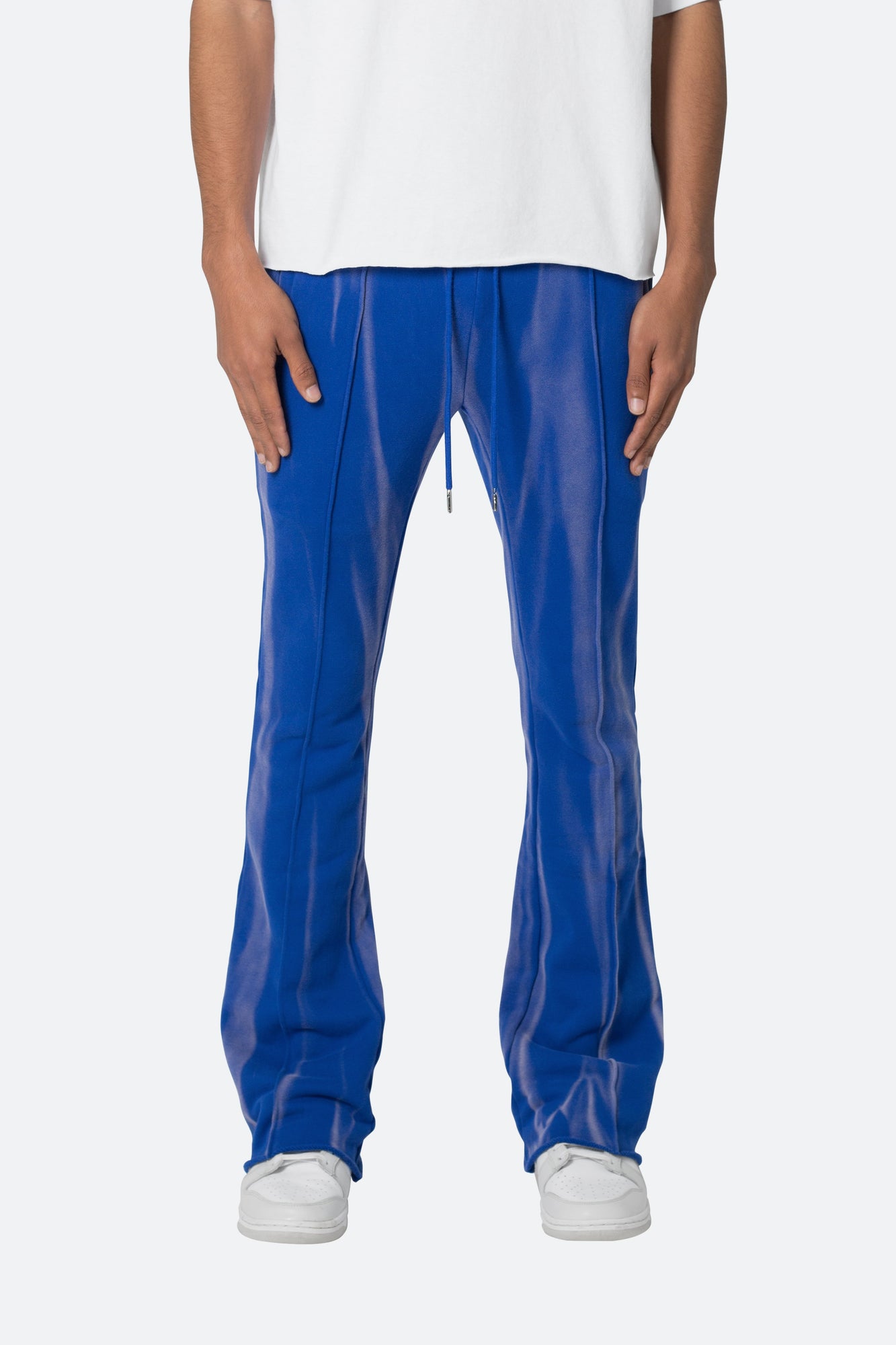 French Terry Flare Sweatpants | Blue