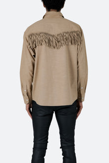 Fringe Western Shirt | Tan